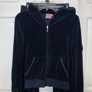 Juicy Couture Blue Velour Matching Set